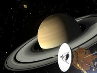Annäherung der Sonde Cassini an Saturn